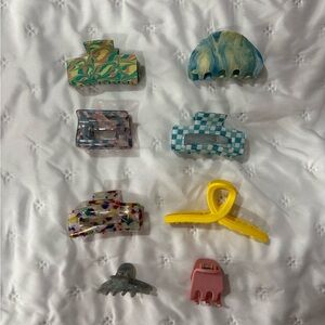 Colorful Hair Claw Clip Set